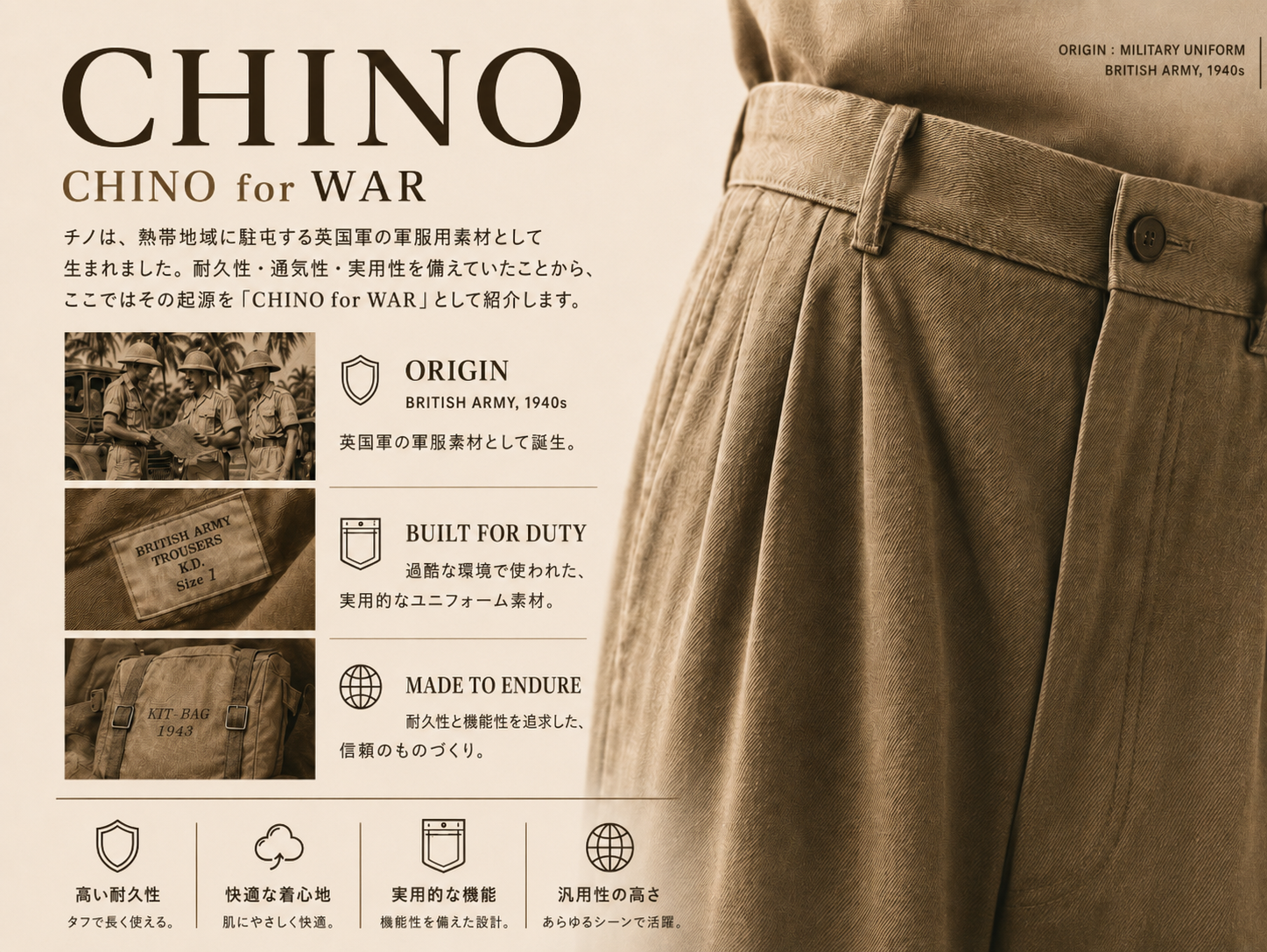 CHINO FOR WAR