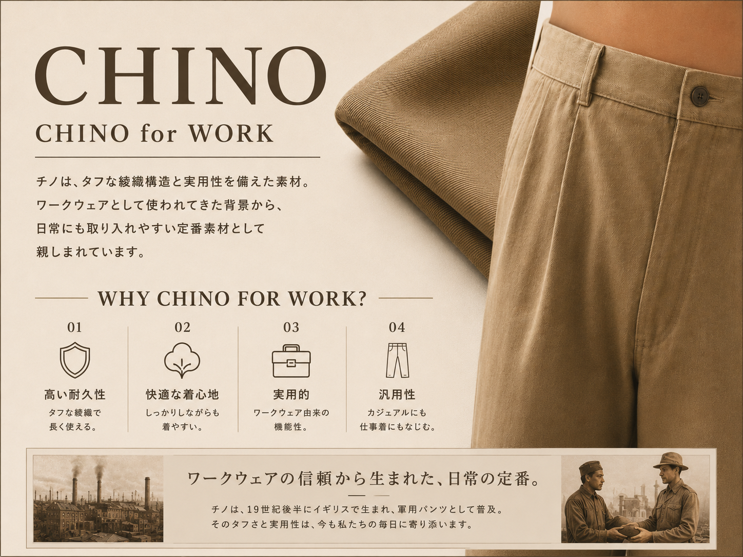 CHINO FOR WORK
