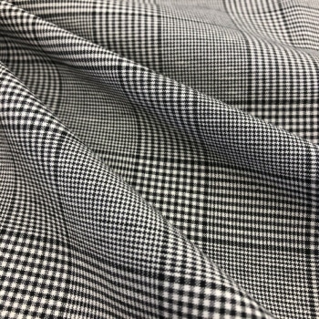 RAYON/LINEN/COTTON CHECK