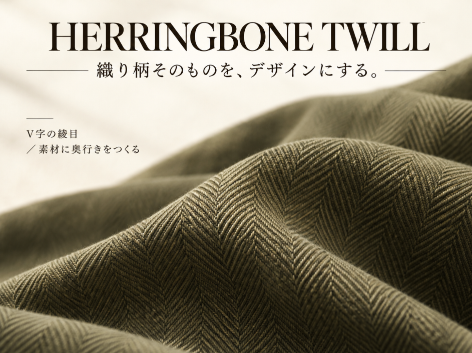 HERRINGBONE TWILL FABRIC TEXTURE